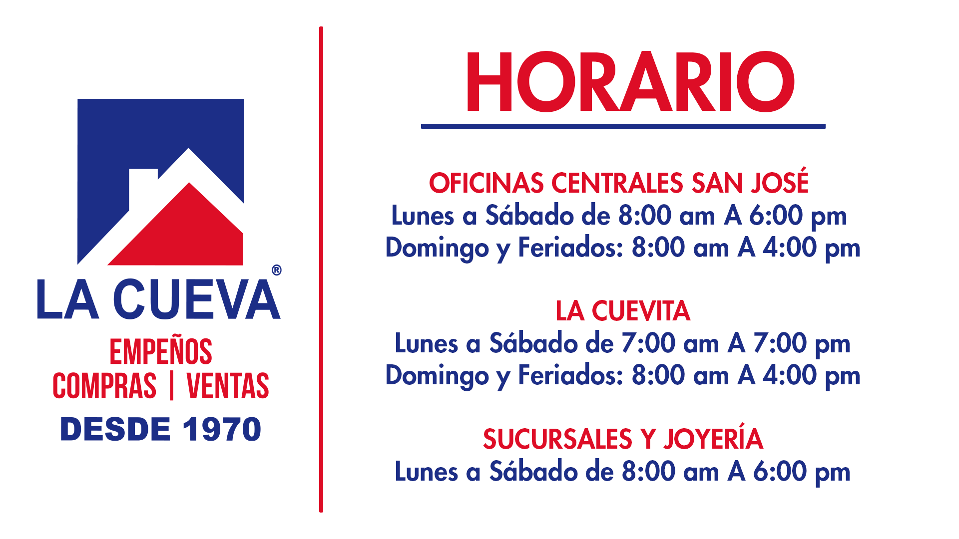 Horario 2025