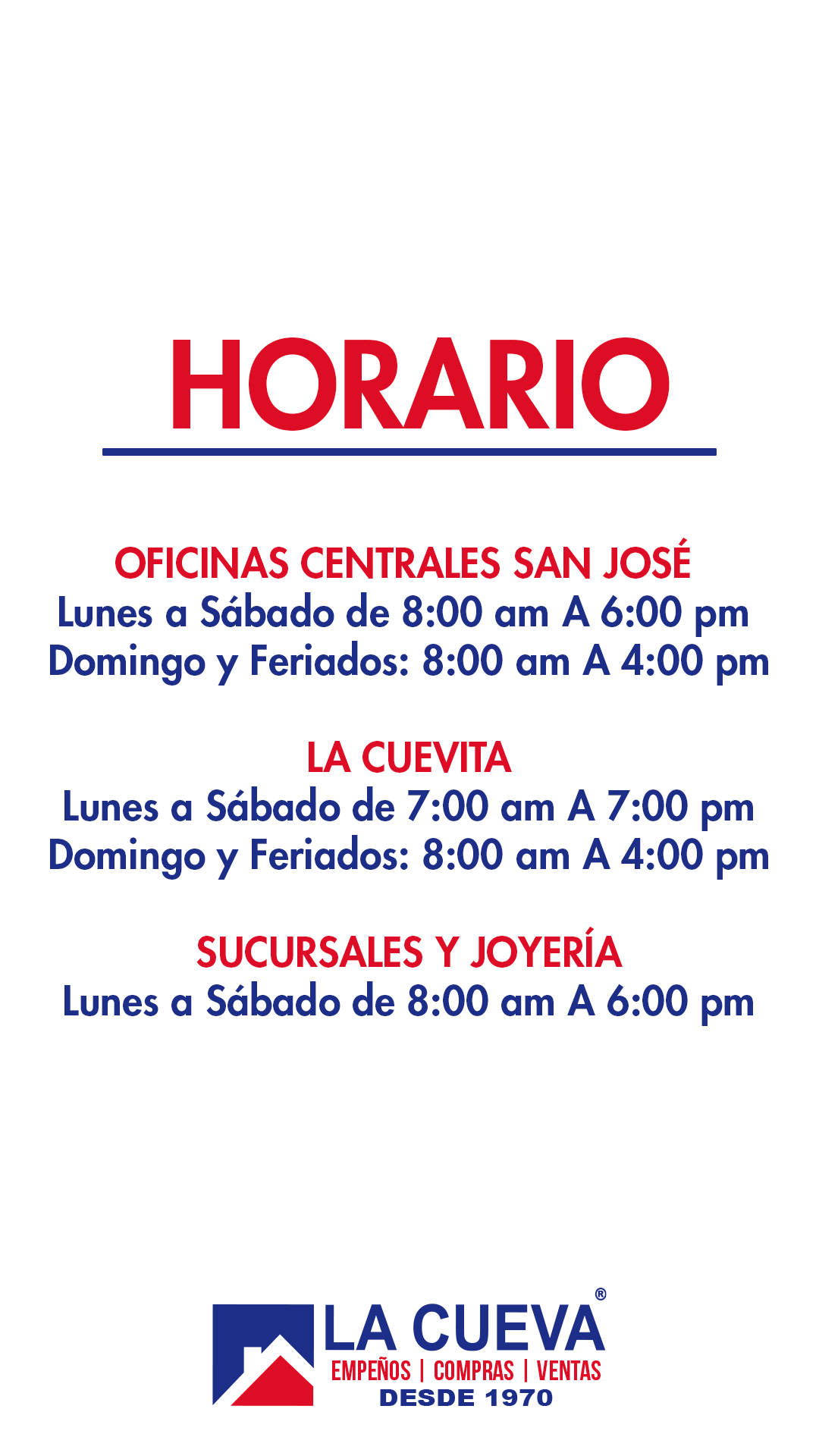 Horario 2025